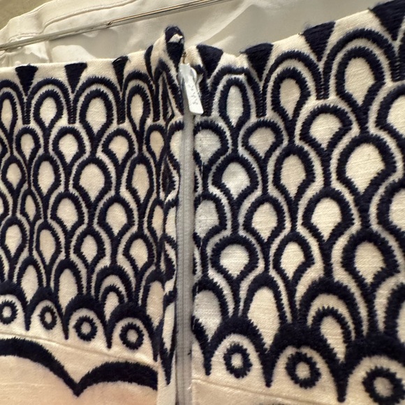 NWT Lilly Pulitzer Strapless Dress in White and Navy - Picture 4 of 7